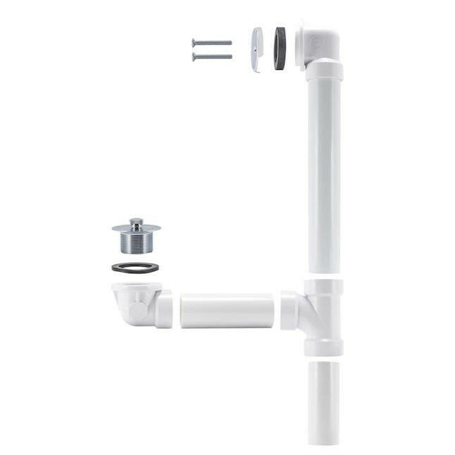 Eastman Lift and Lock Two-Hole Bath Waste – Schedule 40 PVC with Chrome Trim
