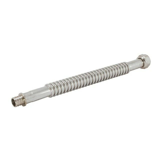 Conector de calentador de agua Eastman de 18 pulg. - 3/4 pulg. FIP x 3/4 pulg. Crimp PEX